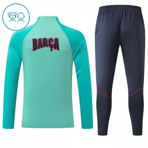 Barcelona Trainingspullover-Set 26/27 für Kinder Grün