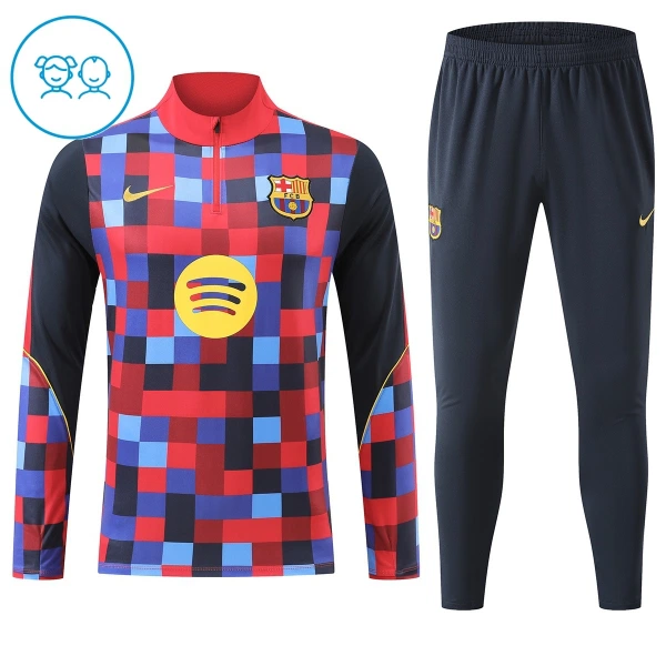 Barcelona Trainingspullover-Set 26/27 für Kinder Rot Barcelona Trainingspullover-Set 26/27 für Kinder Rot
