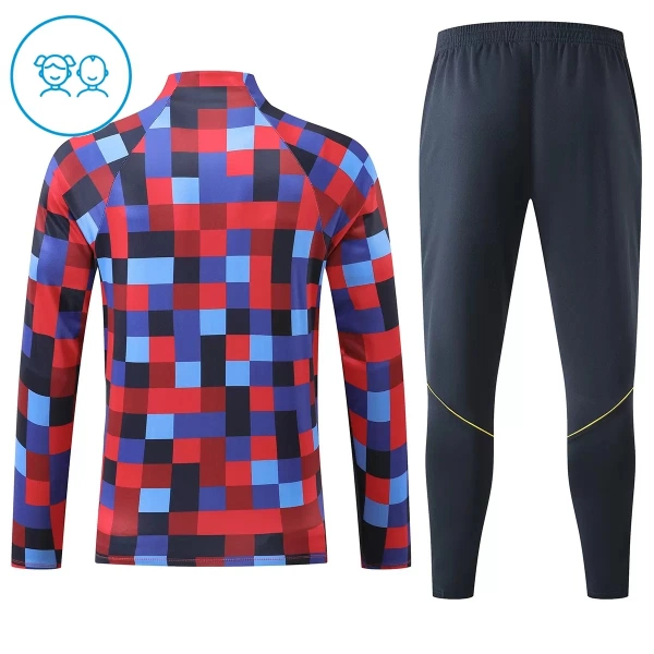 Barcelona Trainingspullover-Set 26/27 für Kinder Rot