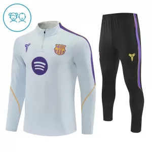 Barcelona Trainingspullover-Set 26/27 für Kinder Weiß