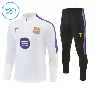 Barcelona Trainingspullover-Set 26/27 für Kinder Weiß