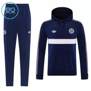 Bayern München Trainingspullover-Kit mit Kapuzenpullover 26/27 für Kinder Navy