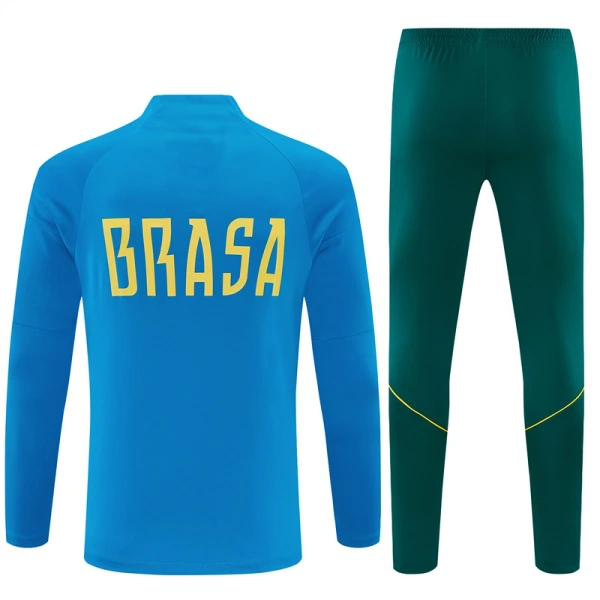 Brasilien Trainingspullover-Set 26/27 für Herren Blau