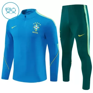 Brasilien Trainingspullover-Set 26/27 für Kinder Blau