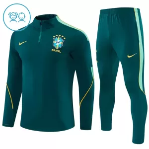 Brasilien Trainingspullover-Set 26/27 für Kinder Grün