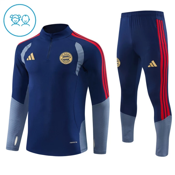 FC Bayern München Trainingspullover-Set 26/27 für Kinder Blau
