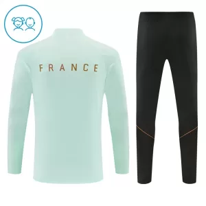 Frankreich Trainingspullover-Set 26/27 für Kinder Weiß