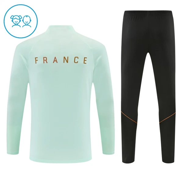 Frankreich Trainingspullover-Set 26/27 für Kinder Weiß