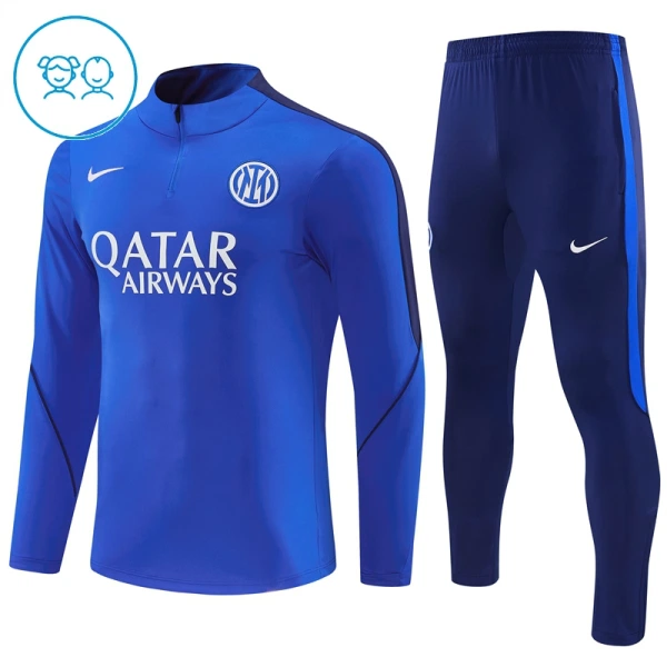 Inter Milan Trainingspullover-Set 26/27 für Kinder Blau Inter Milan Trainingspullover-Set 26/27 für Kinder Blau