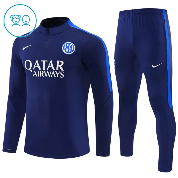Inter Milan Trainingspullover-Set 26/27 für Kinder Blau Inter Milan Trainingspullover-Set 26/27 für Kinder Blau