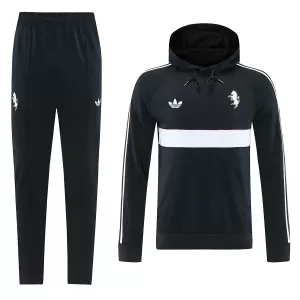 Juventus Trainingspullover-Kit mit Kapuzenpullover 26/27 für Herren Schwarz