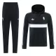 Juventus Trainingspullover-Kit mit Kapuzenpullover 26/27 für Herren Schwarz