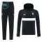 Juventus Trainingspullover-Kit mit Kapuzenpullover 26/27 für Kinder Schwarz