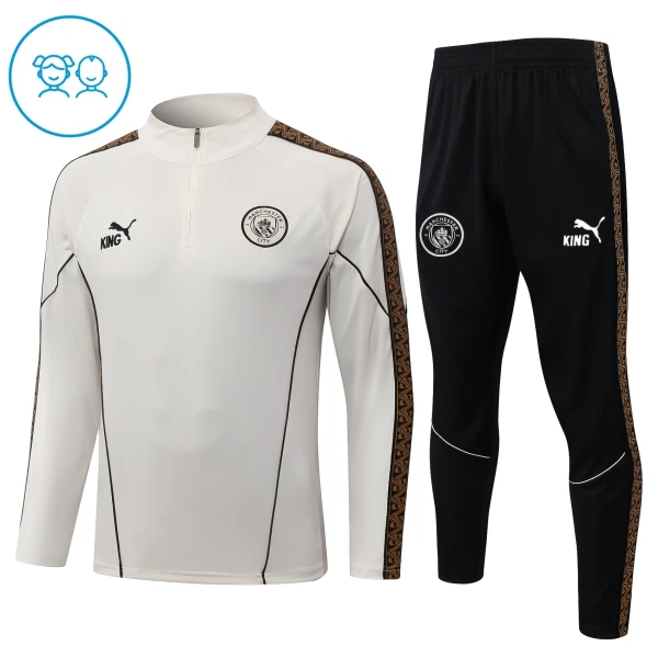 Manchester City Trainingspullover-Set 26/27 für Kinder Grau Manchester City Trainingspullover-Set 26/27 für Kinder Grau