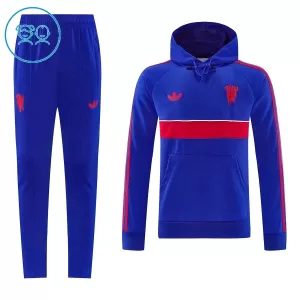 Manchester United Trainingspullover-Kit mit Kapuzenpullover 26/27 für Kinder Blau