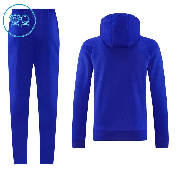 Manchester United Trainingspullover-Kit mit Kapuzenpullover 26/27 für Kinder Blau