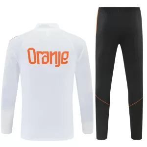 Niederlande Trainingspullover-Set 26/27 für Herren Weiß