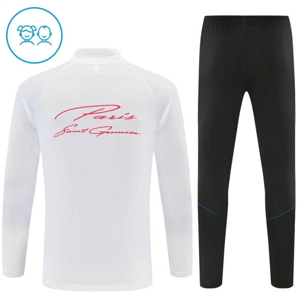 Paris Saint-Germain Trainingspullover-Set 26/27 für Kinder Weiß
