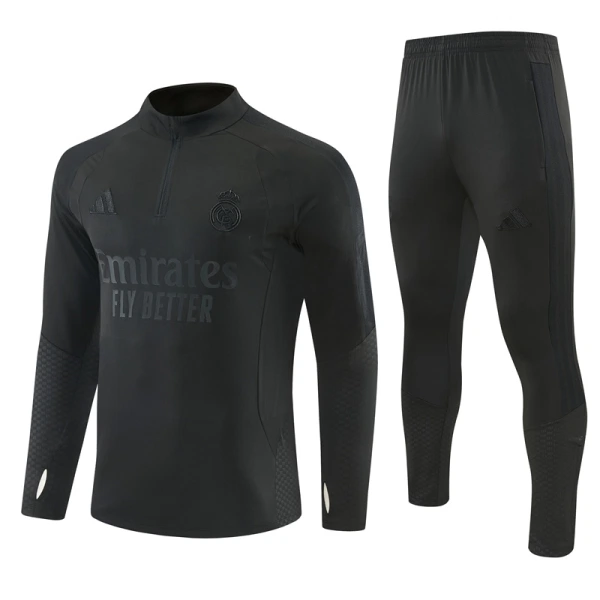 Real Madrid Trainingspullover-Set 26/27 für Herren Schwarz Real Madrid Trainingspullover-Set 26/27 für Herren Schwarz