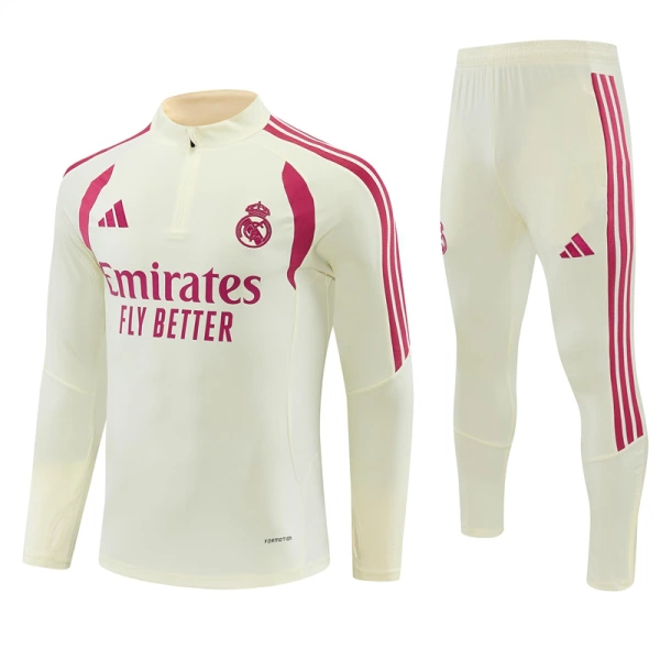 Real Madrid Trainingspullover-Set 26/27 für Herren Weiß Real Madrid Trainingspullover-Set 26/27 für Herren Weiß