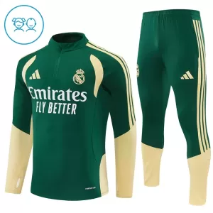 Real Madrid Trainingspullover-Set 26/27 für Kinder Grün