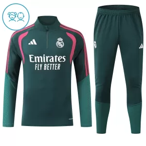 Real Madrid Trainingspullover-Set 26/27 für Kinder Grün