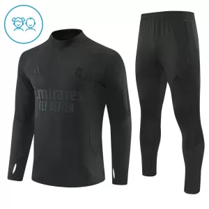 Real Madrid Trainingspullover-Set 26/27 für Kinder Schwarz