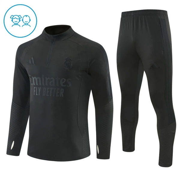 Real Madrid Trainingspullover-Set 26/27 für Kinder Schwarz Real Madrid Trainingspullover-Set 26/27 für Kinder Schwarz