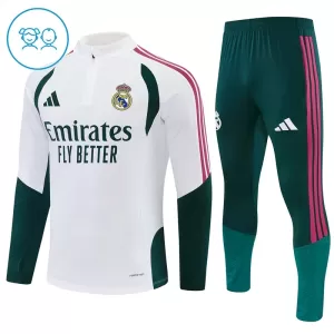 Real Madrid Trainingspullover-Set 26/27 für Kinder Weiß