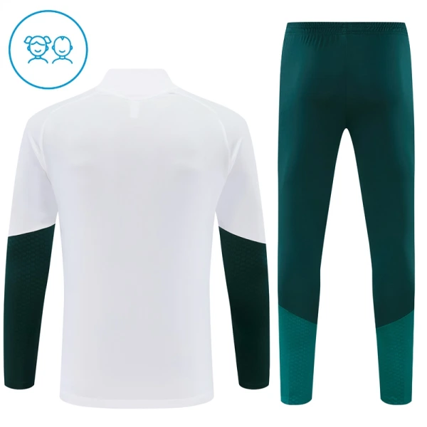 Real Madrid Trainingspullover-Set 26/27 für Kinder Weiß