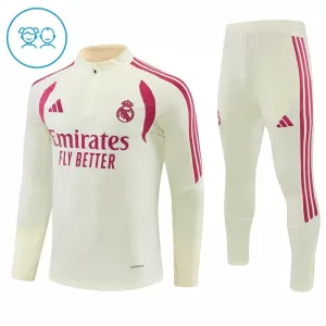 Real Madrid Trainingspullover-Set 26/27 für Kinder Weiß