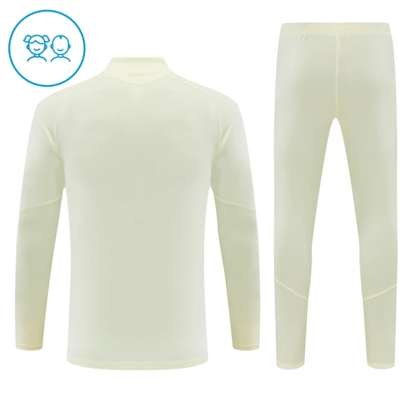 Real Madrid Trainingspullover-Set 26/27 für Kinder Weiß