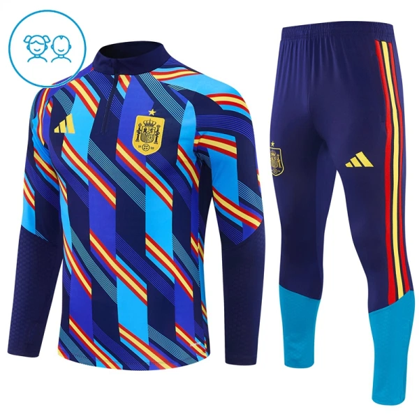 Spanien Trainingspullover-Set 26/27 für Kinder Blau Spanien Trainingspullover-Set 26/27 für Kinder Blau