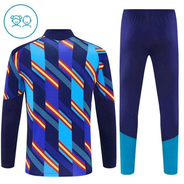 Spanien Trainingspullover-Set 26/27 für Kinder Blau