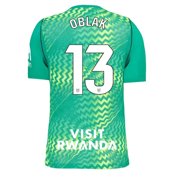 Atlético Madrid Jan Oblak 13 Torwart Trikot 26/27 für Herren Grün Atlético Madrid Jan Oblak 13 Torwart Trikot 26/27 für Herren Grün