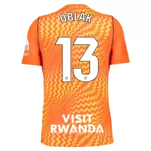 Atlético Madrid Jan Oblak 13 Torwart Trikot 26/27 für Herren Orange