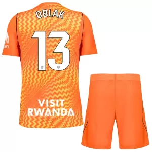 Atlético Madrid Jan Oblak 13 Torwart Trikot 26/27 für Kinder Orange