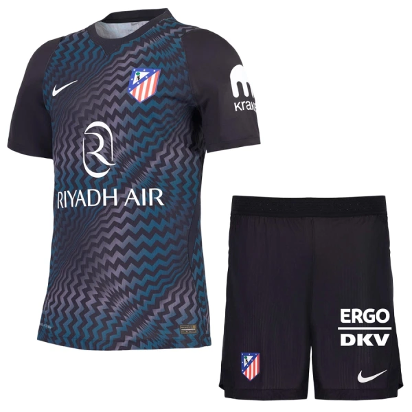 Atlético Madrid Jan Oblak 13 Torwart Trikot 26/27 für Kinder Schwarz