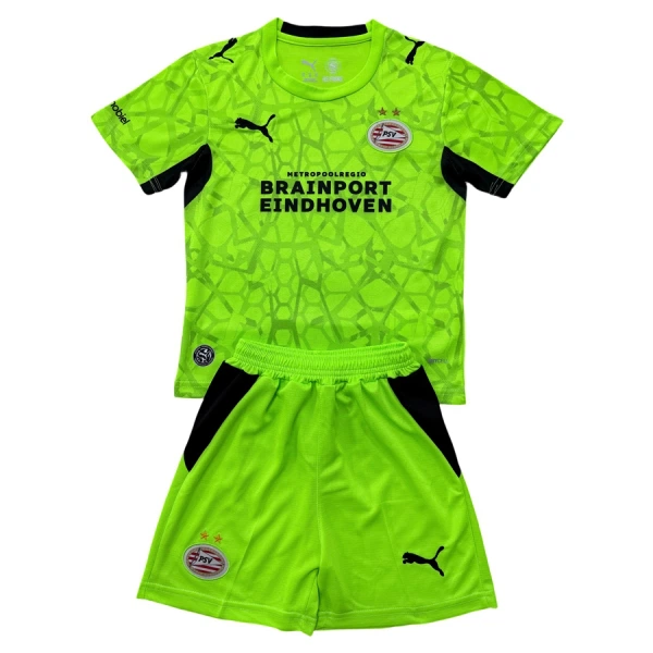 PSV Eindhoven Torwart Trikot 26/27 für Kinder Grün